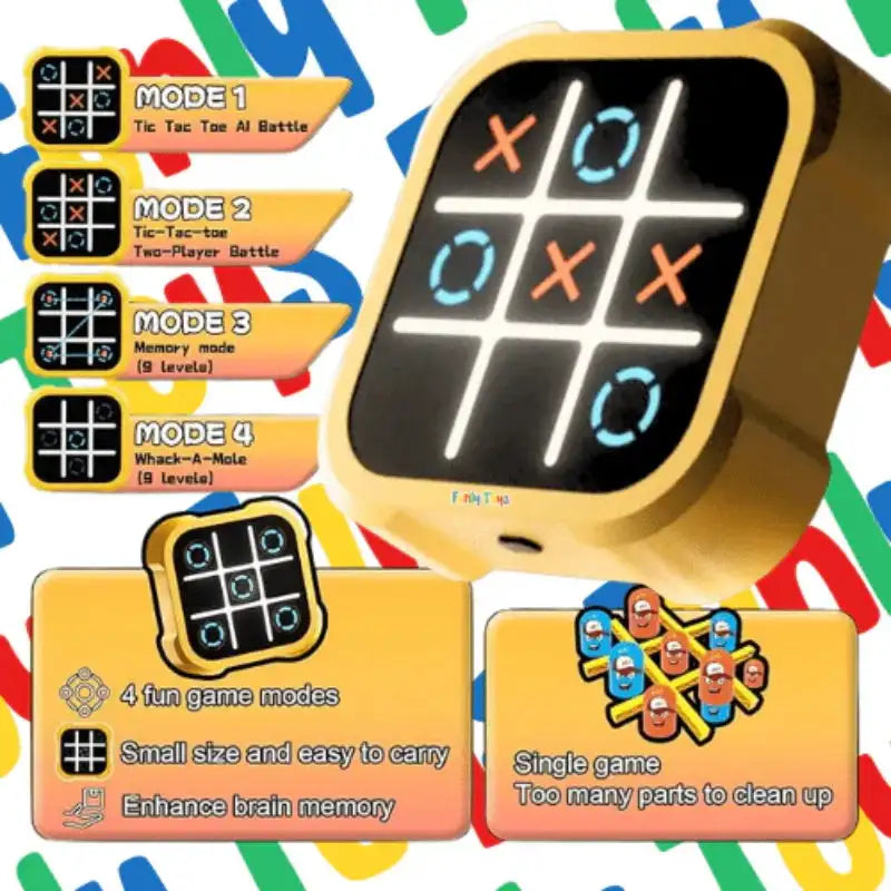 SmartTac™ – Portable Tic Tac Toe Puzzle Game